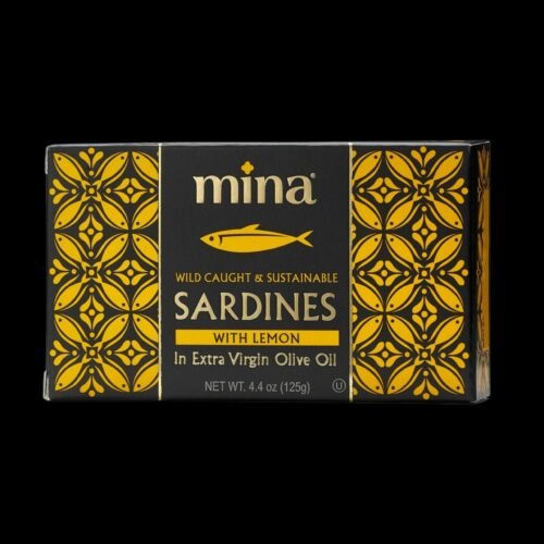 4.4 oz Sardines in Extra Virgin Olive Oil with Lemon
